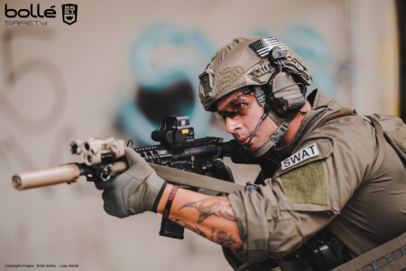 Bolle Combat Platinum Ballistic Glasses Kit ASAF Clear – with Spare Smoke & CSP Lens