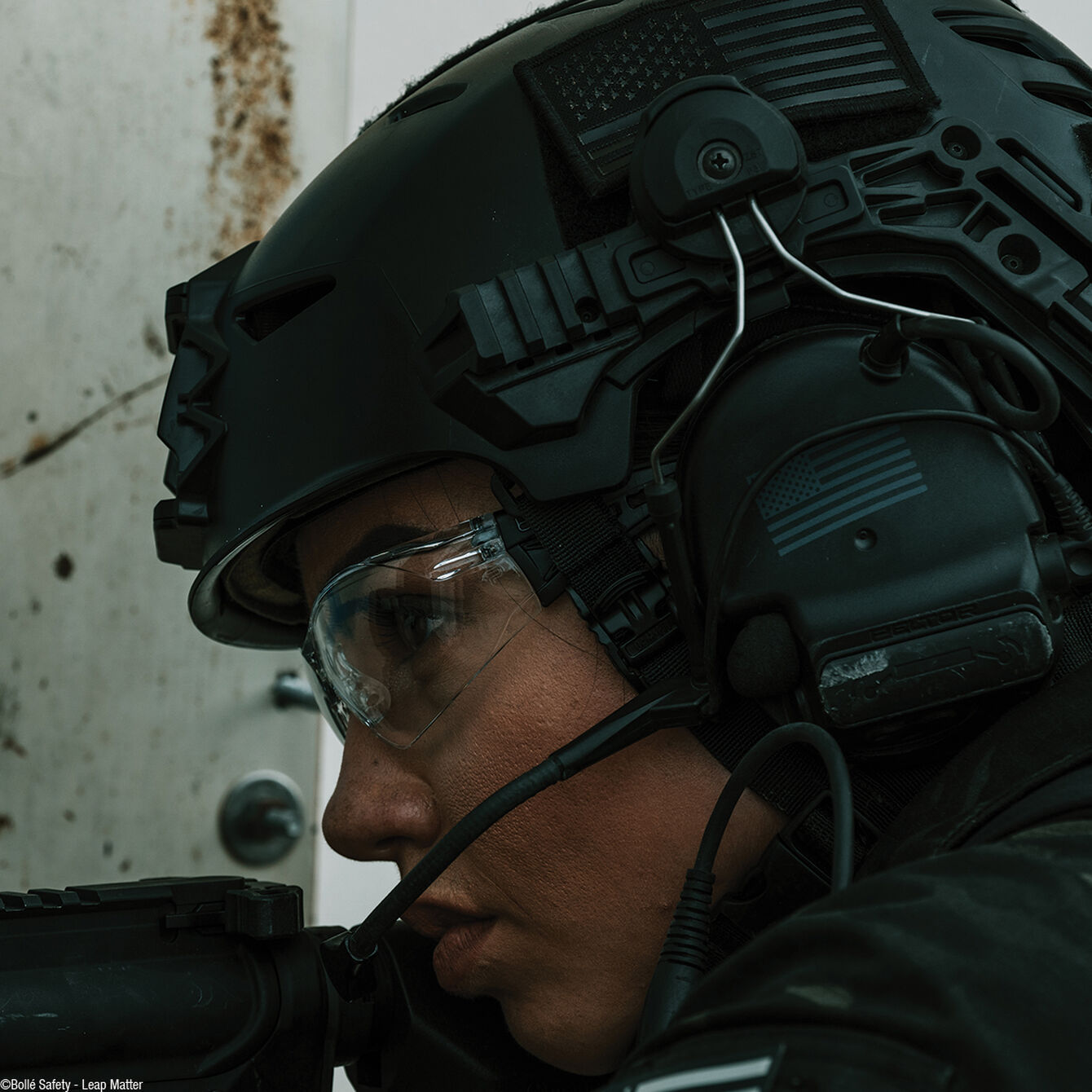 Bolle Rush+Small BSSI Platinium ASAF Clear - Matt Black Temples