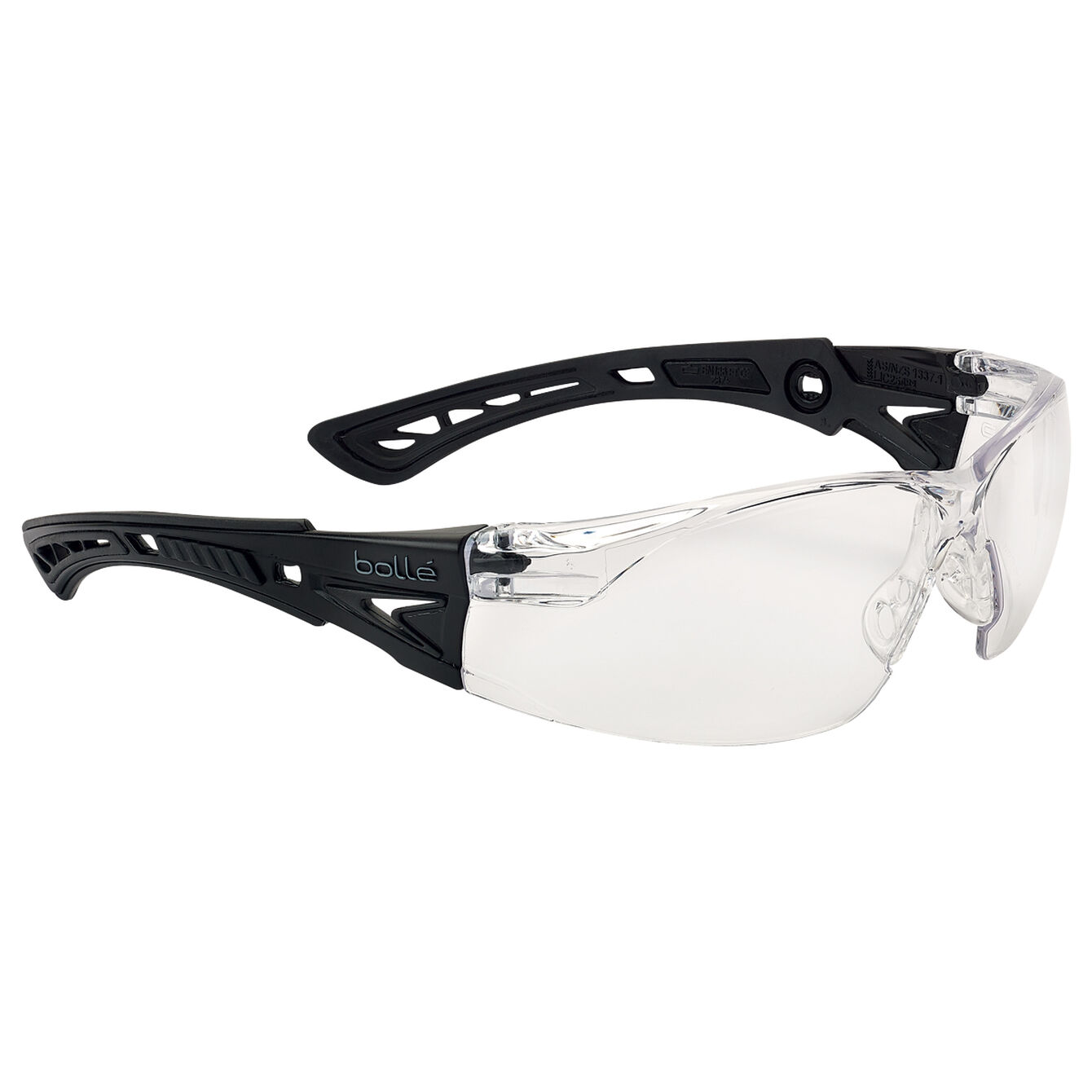 Bolle Rush+Small BSSI Platinium ASAF Clear - Matt Black Temples - Image 2