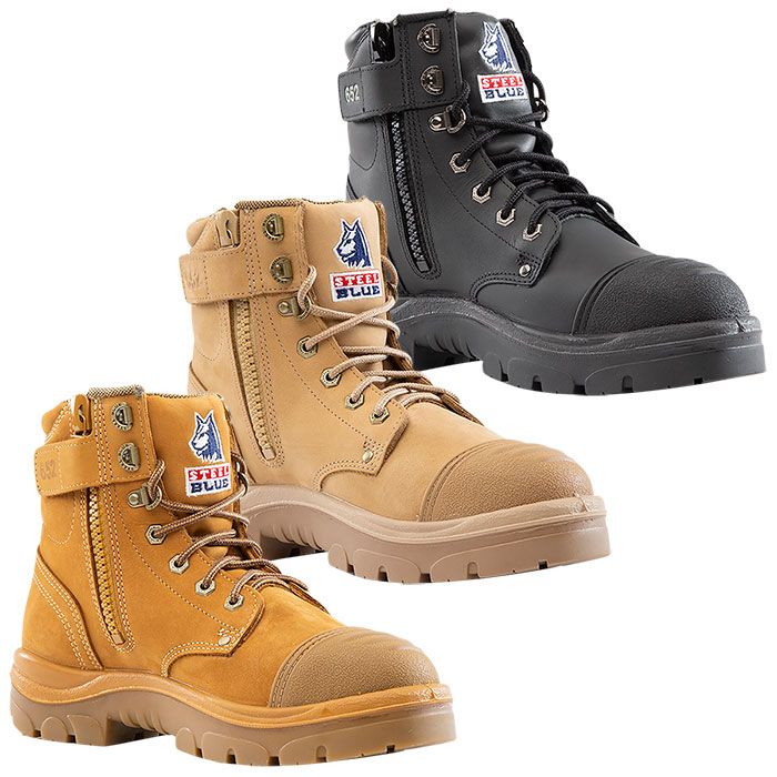 Steel Blue Argyle Boots