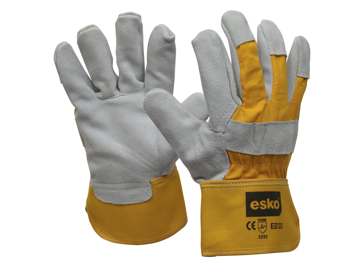 Esko Glove Cotton/Split Leather Riggers - One Size - Image 2