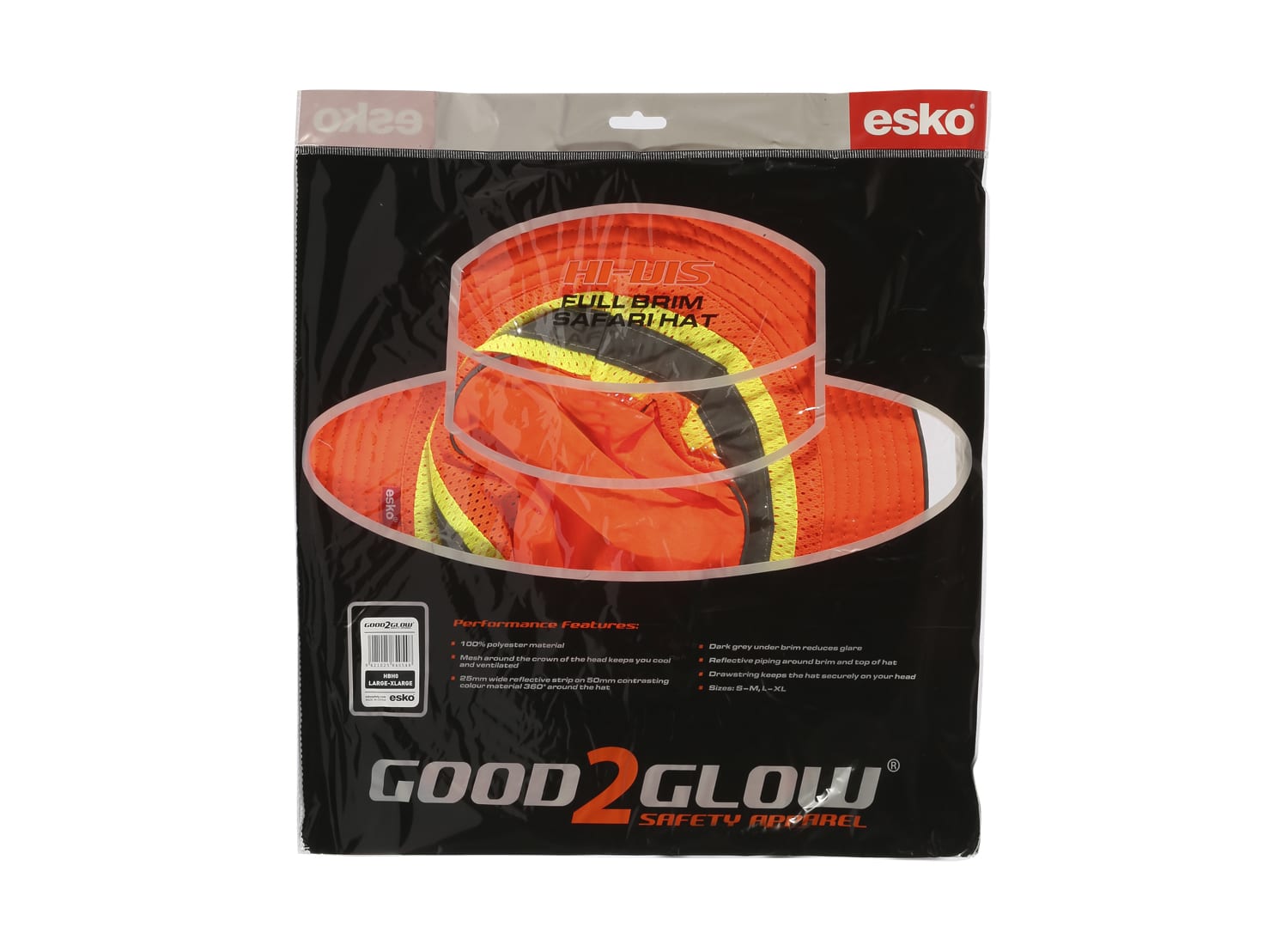Esko Hi-Vis Hat Full Brim Safari Style - Image 2