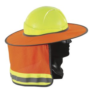 Hard Hat Full Brim with Neckflap Sunshield ORANGE D/N
