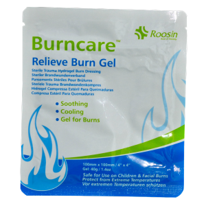 Burncare Relieve Burn Gel Sterile Dressing 10cm x 10cm