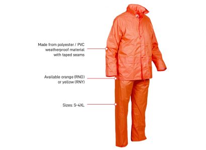 Esko Rainsuit Hi-Vis Orange S-4XL