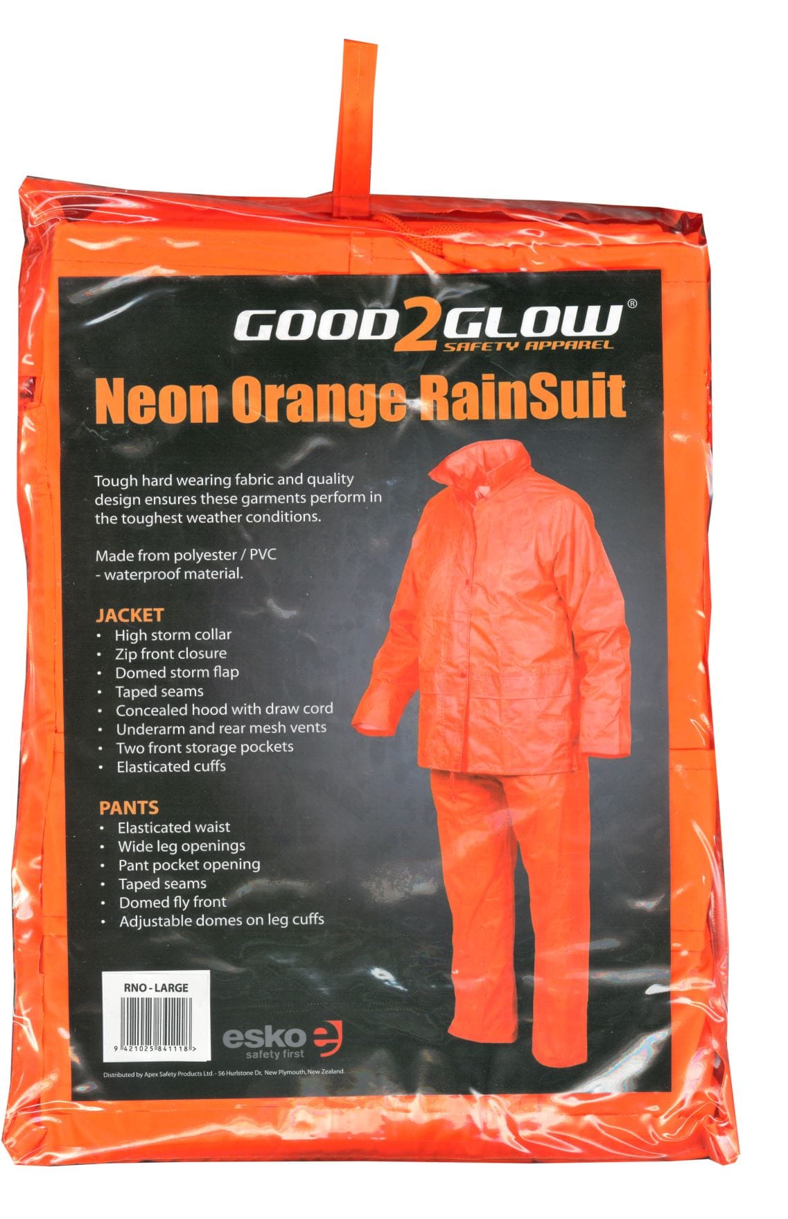 Esko Rainsuit Hi-Vis Orange S-4XL - Image 2