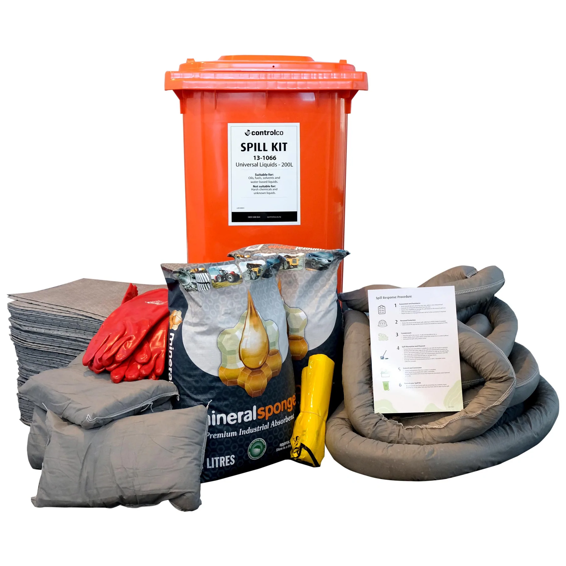 Controlco Economy Mobile Spill Kit - Universal - 200L