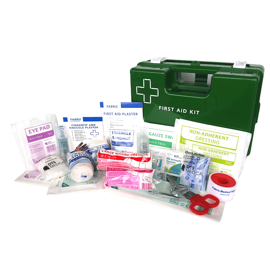 1-25 Person Work Place First Aid Kit - Plastic Case