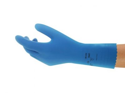 Glove Ansell Silver Lined Sky Blue 88-350