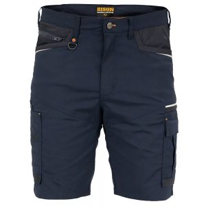 Bison Short Lightweight Stretch Polycotton Navy