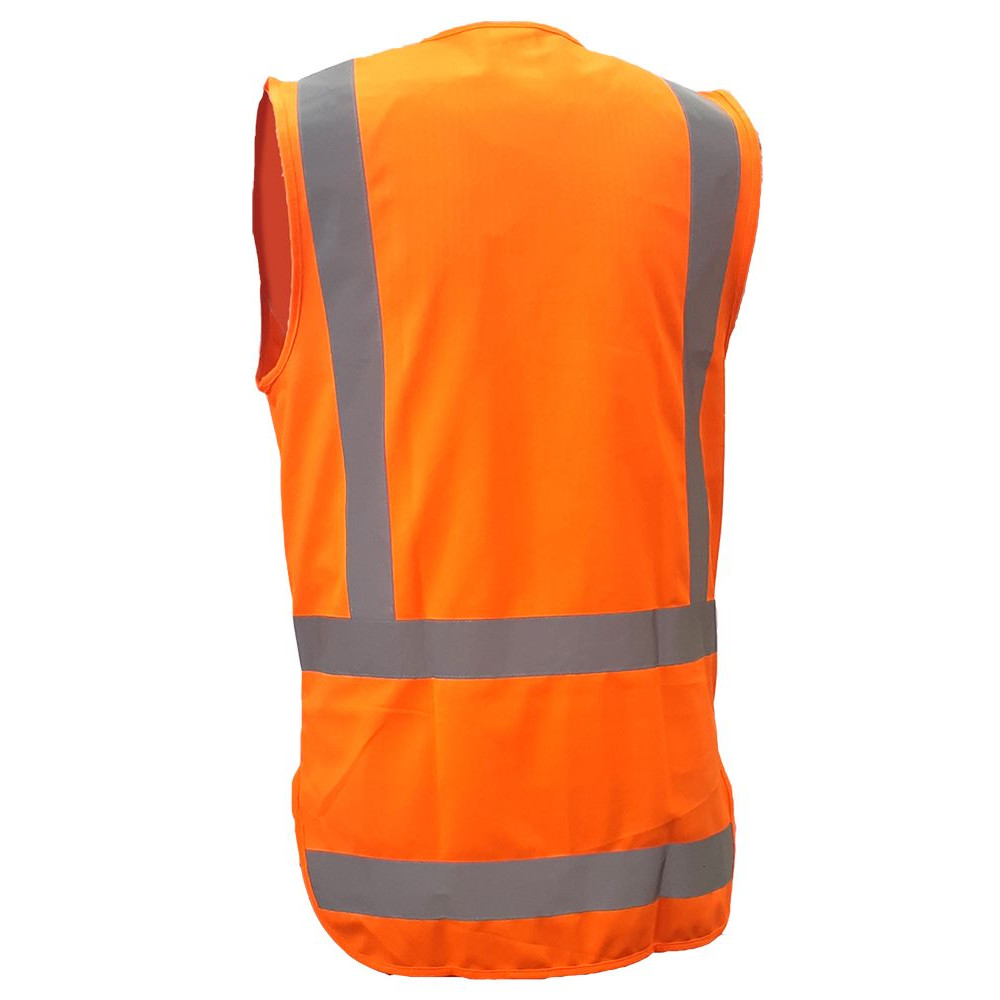 Caution TTMC-W17 Orange Basic Safety Hi Vis Vest - Image 2