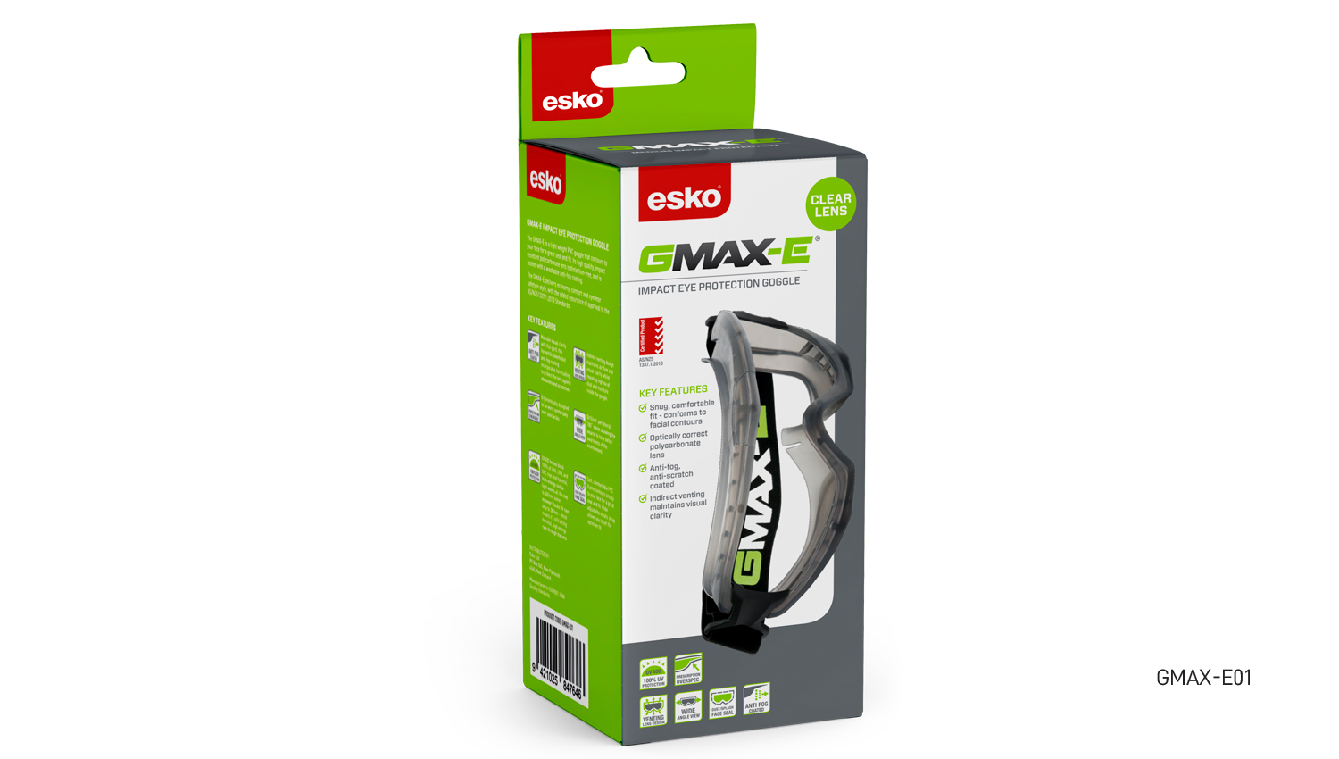 Esko GMax-E Goggle Clear - Image 2