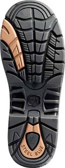 Steel Blue Argyle Zip Sided TPU Scuff Composite Boot - Black - Image 2