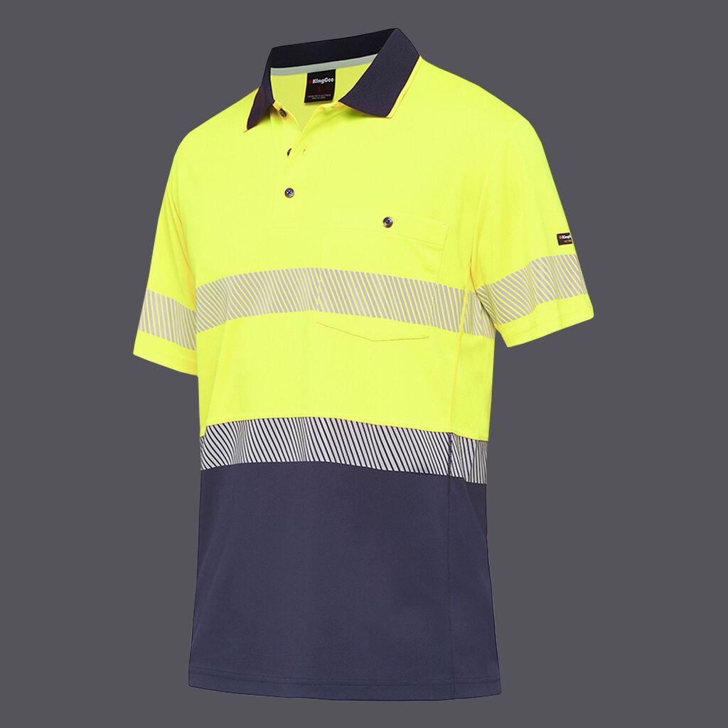 KingGee Workcool Hyperfreeze Hi-Vis Reflective Polo - Image 3