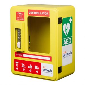 Defibrillator Cabinet outdoor Lockable Alarmed with Pin lock PW523