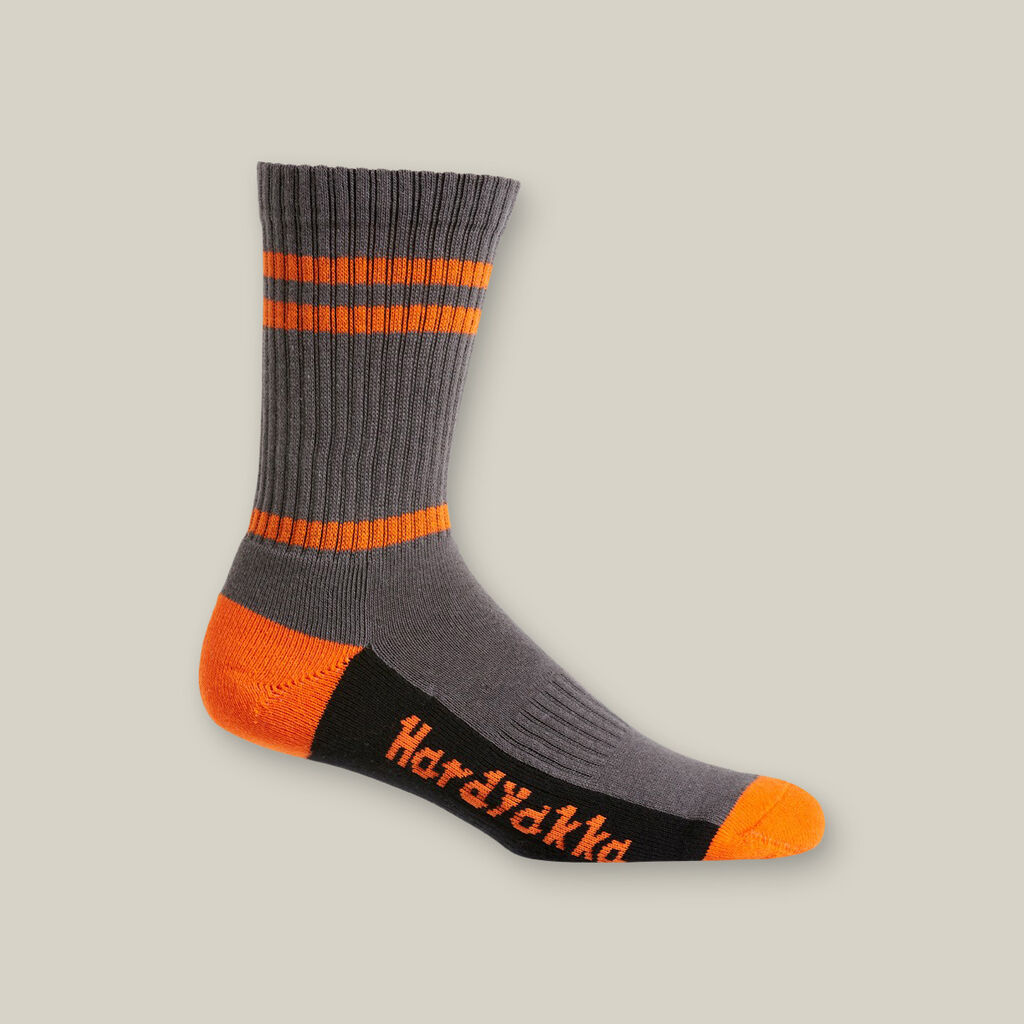Hard Yakka Cotton Crew Work Sock 5 Pack - Image 4